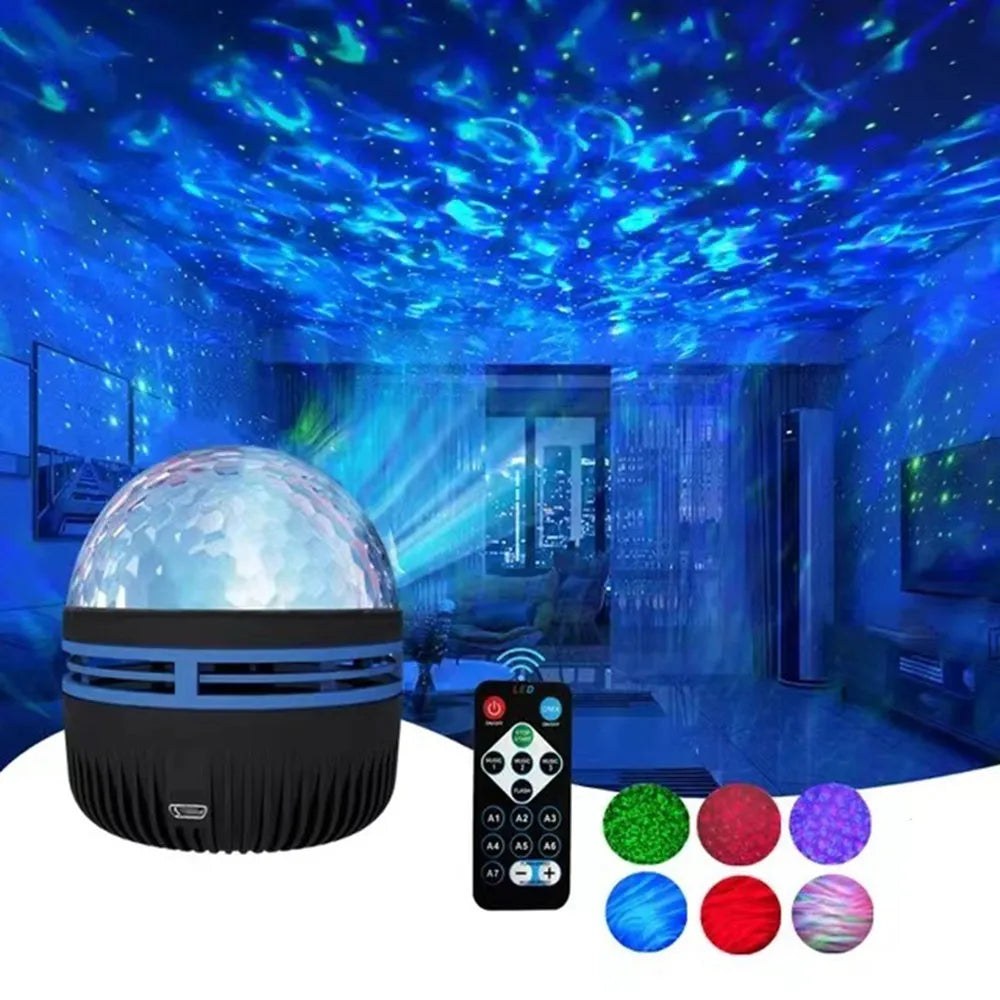 Bedroom Projector Galaxy Projector with Aurora Light Effects 7