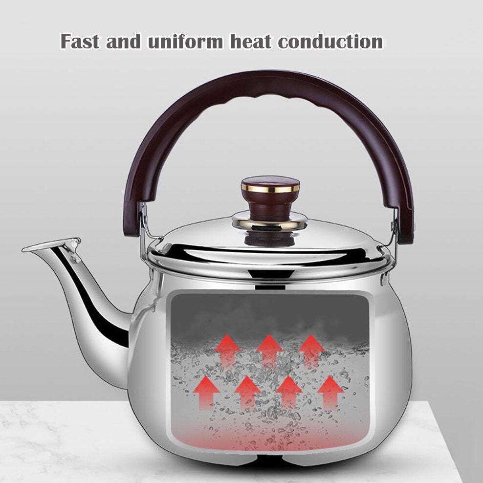 Kettle showing fast, even heat conduction