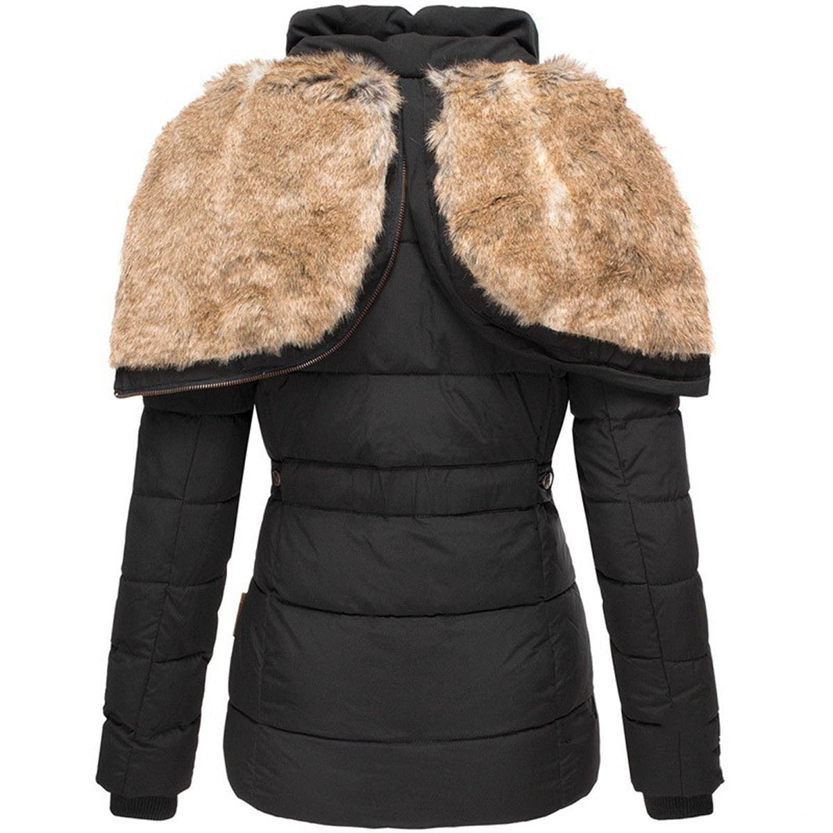Winter Jacket Women, Warm Hooded Parka with Fur Lining 8