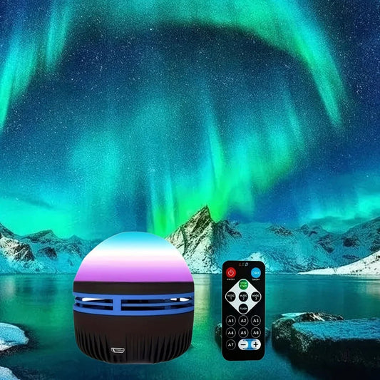 Galaxy Projector for Bedroom, Northern Lights Aurora Night Light with Remote and Music Sync