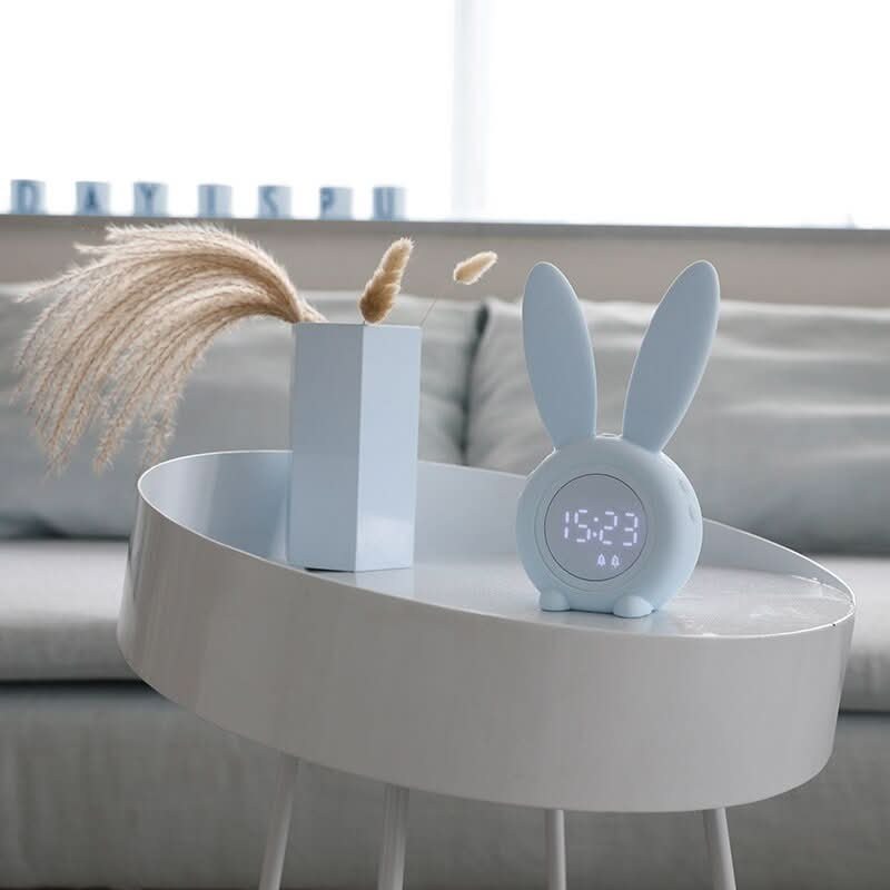 Wake Up Light Night Light for Kids, Bunny Alarm Clock 2