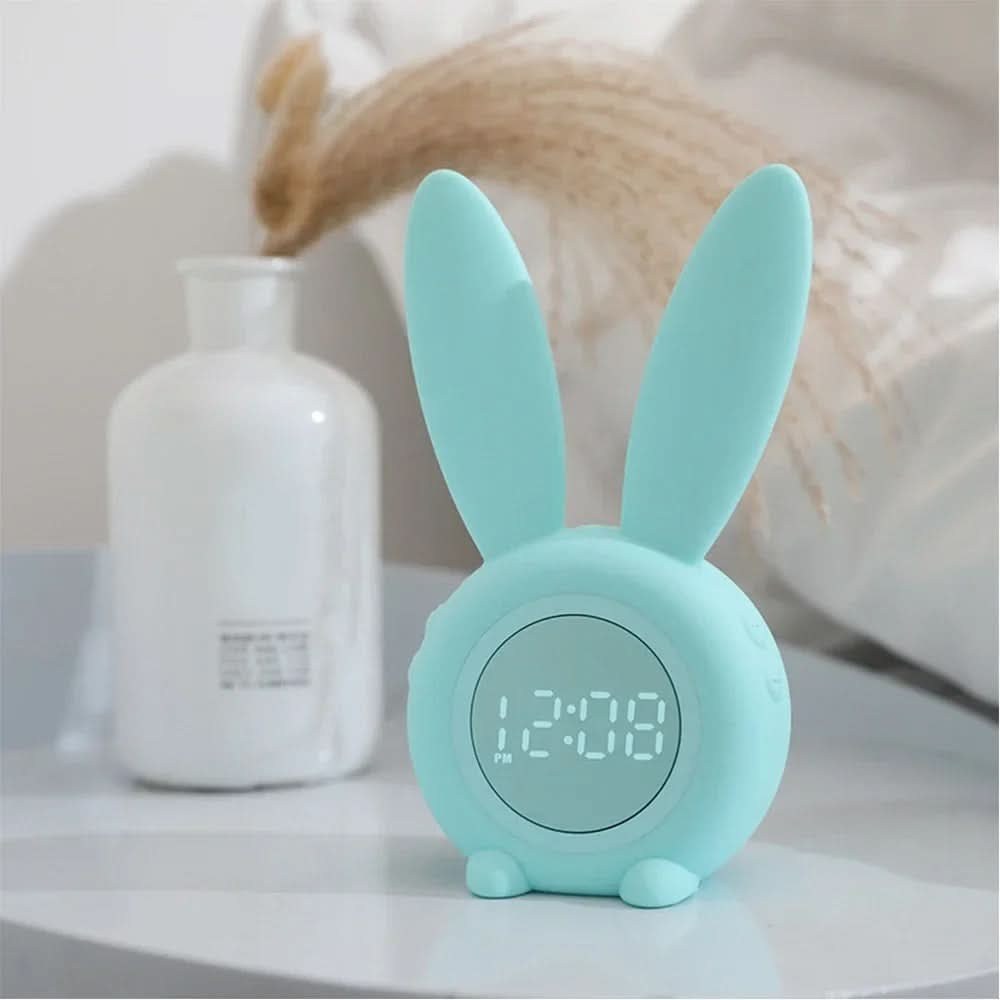 Wake Up Light Night Light for Kids, Bunny Alarm Clock 3