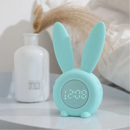 Wake Up Light Night Light for Kids, Bunny Alarm Clock 3