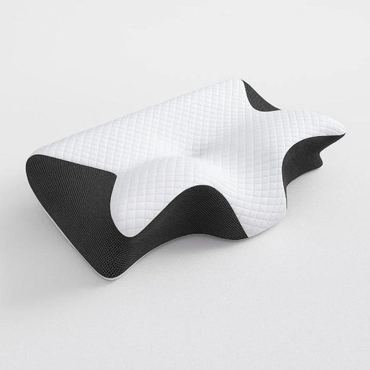 Butterfly Memory Foam Pillow for Side and Back Sleepers, Contour Pillow with Breathable Mesh Sides