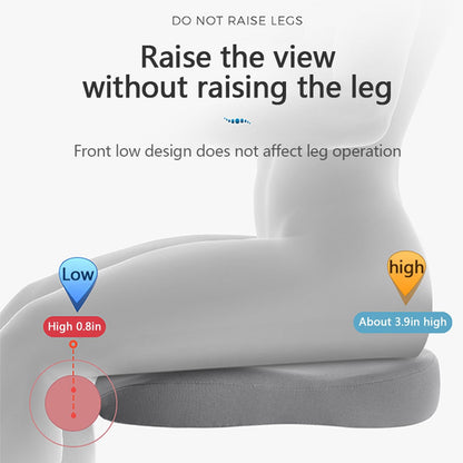 Booster cushion raises the view without raising the legs