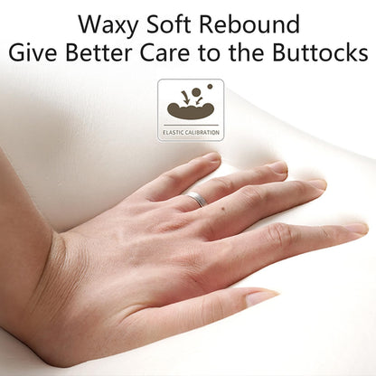 Soft slow-rebound memory foam pressed by a hand