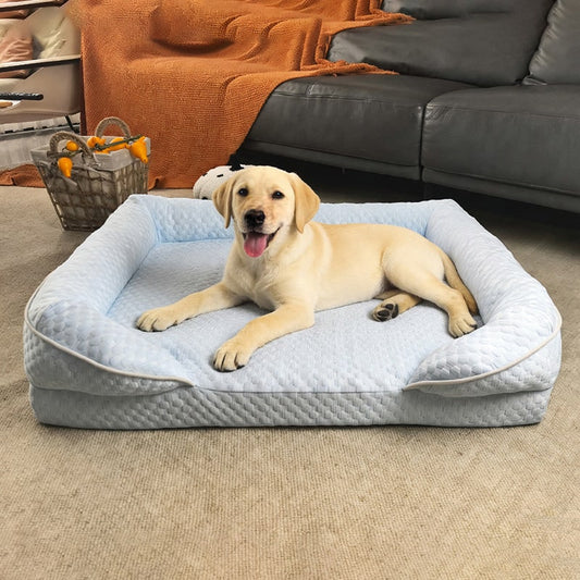 Cat Bed Dog Bet, Cooling Pet Bed with Washable Cover 1