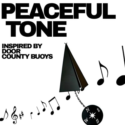 Wind bell with peaceful tone and music notes