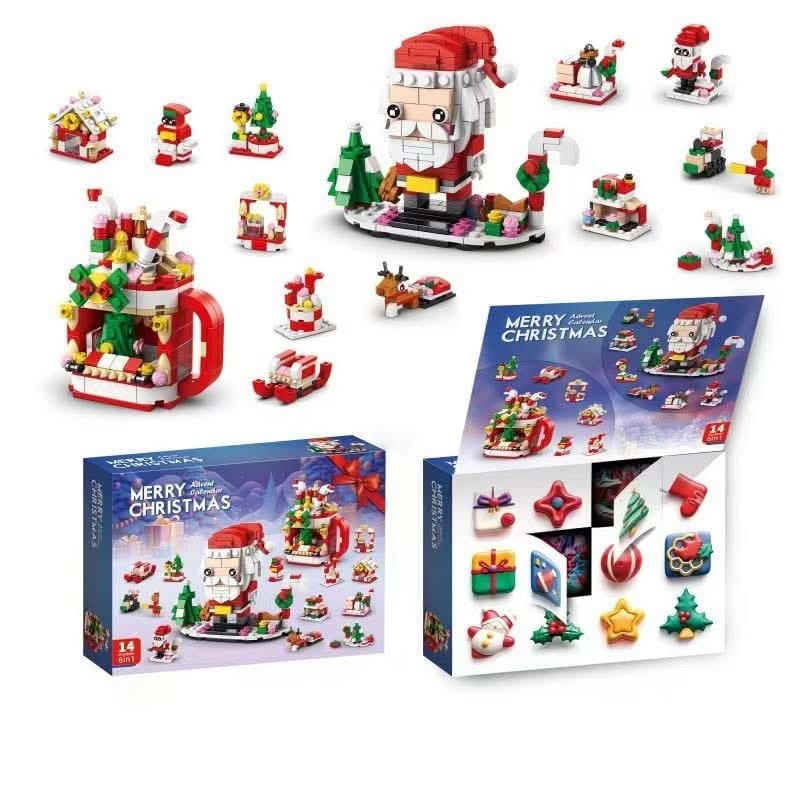 Building Block Advent Calendar 2026, Christmas Brick Set 8