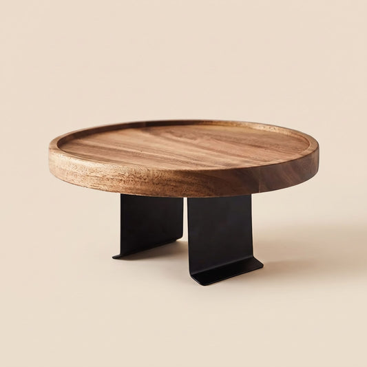 Sofa Table Clip On Armrest Tray in Solid Wood, Walnut 1