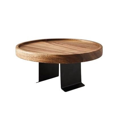 Sofa Table Clip On Armrest Tray in Solid Wood, Walnut 3