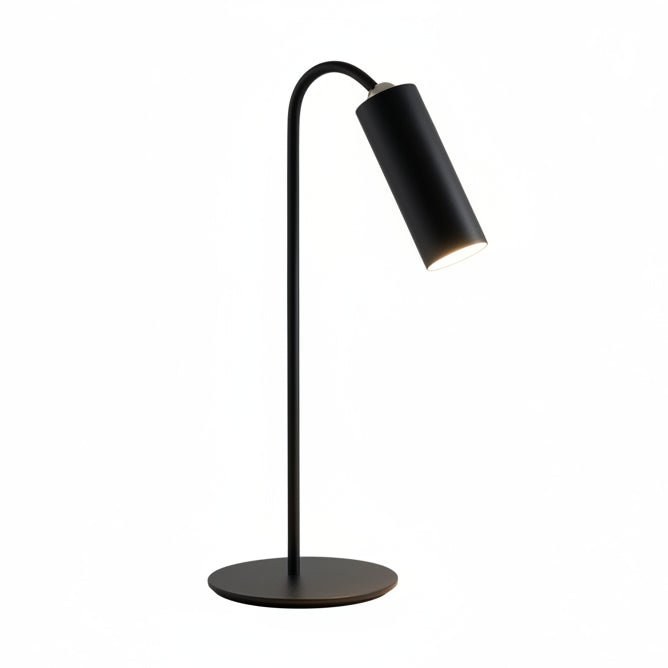 Black cordless LED desk lamp