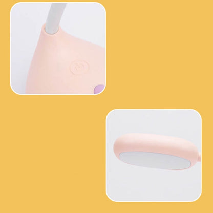 Pink lamp with charging cable and box
