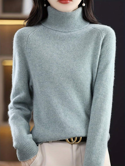 Cozy Sweater, Soft Turtleneck Sweater for Women Winter 10