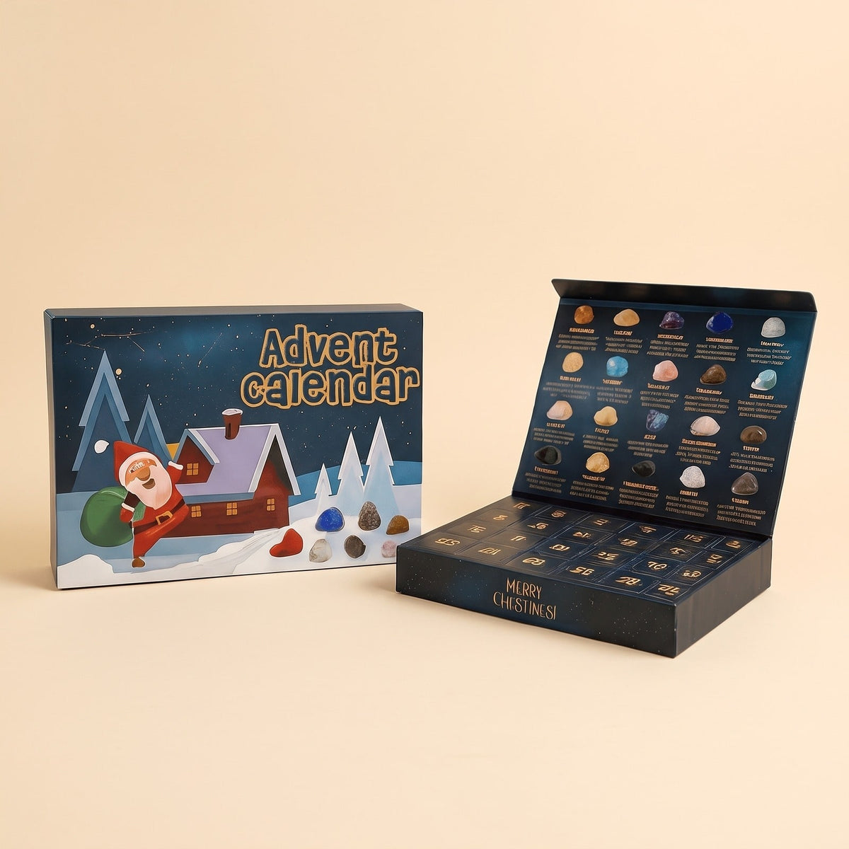 Crystal Advent Calendar 2026 with 24 Natural Gemstones 1