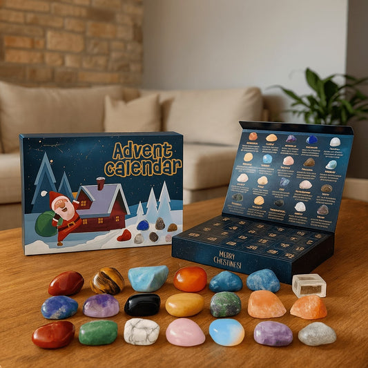 Crystal Advent Calendar 2026 with 24 Natural Gemstones 2