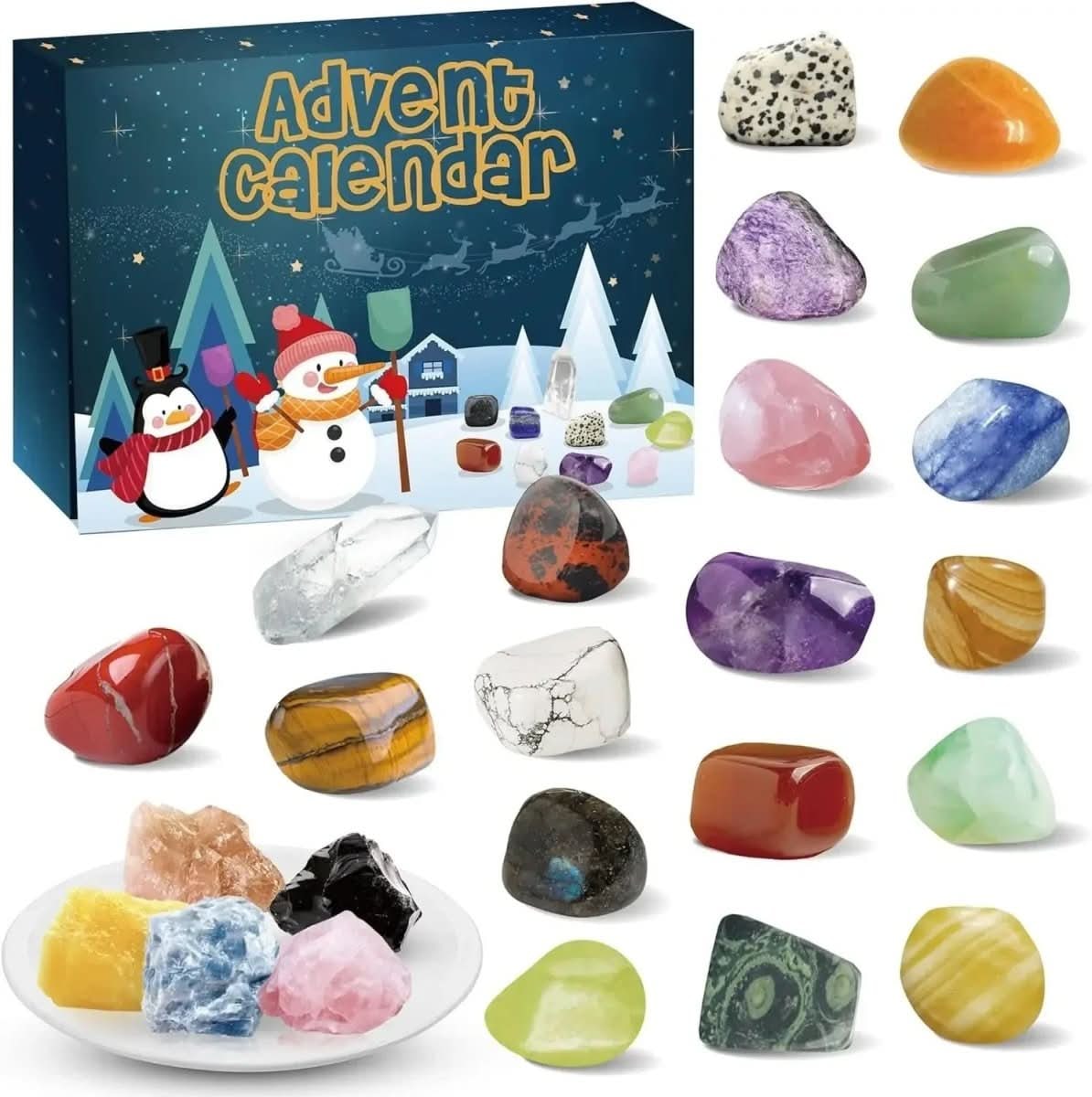 Crystal Advent Calendar 2026 with 24 Natural Gemstones 4