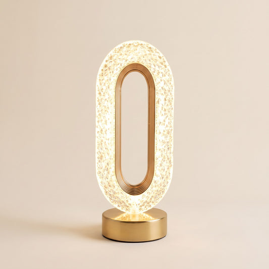 Crystal Table Lamp, Rechargeable LED Night Light, Touch Dim 1
