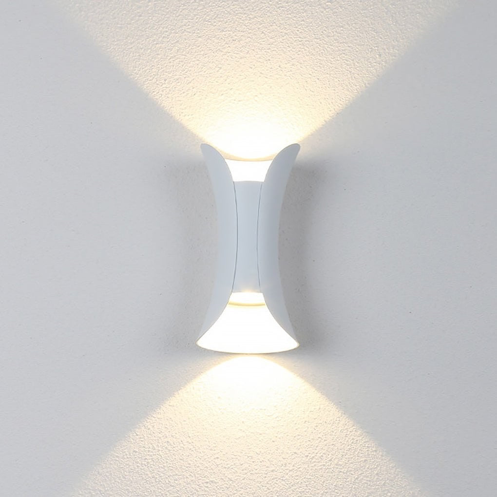 Wall Light, Curved Up Down Outdoor LED Wall Sconce, IP54 8