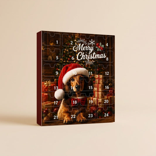 Dachshund Advent Calendar 2026 with 24 Christmas Ornaments 1