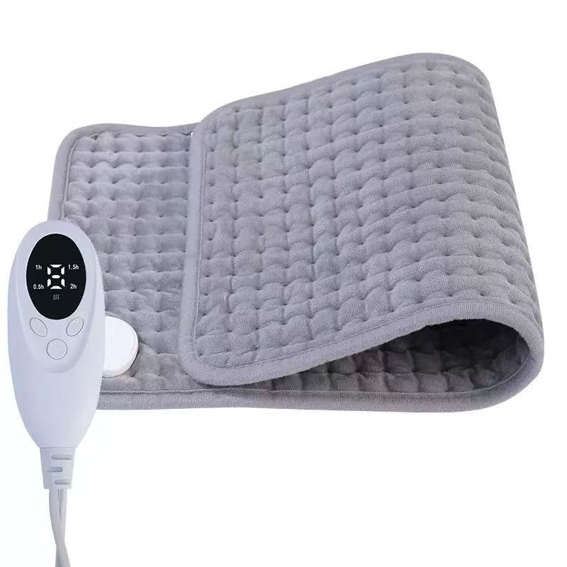 Electric Heat Blanket Pad in Grey Flannel with Controller 3