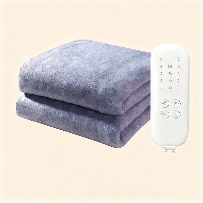 Electric Heat Blanket in Soft Fleece with Controller 4