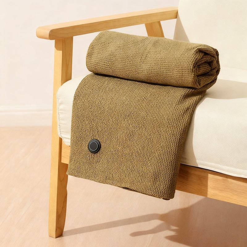 Electric Heat Blanket with USB, Knitted Heated Throw 3