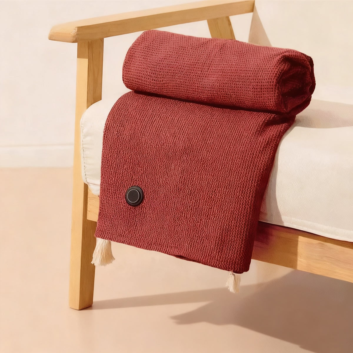 Electric Heat Blanket with USB, Knitted Heated Throw 4