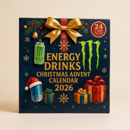 Energy Drink Advent Calendar 2026 with 24 Can Designs 1