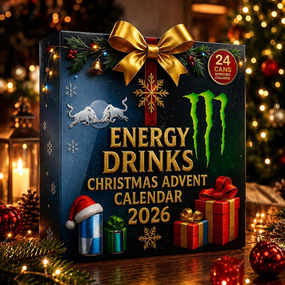 Energy Drink Advent Calendar 2026 with 24 Can Designs 3