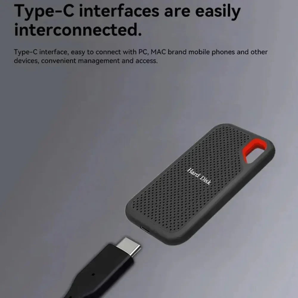 External SSD with Type-C connection