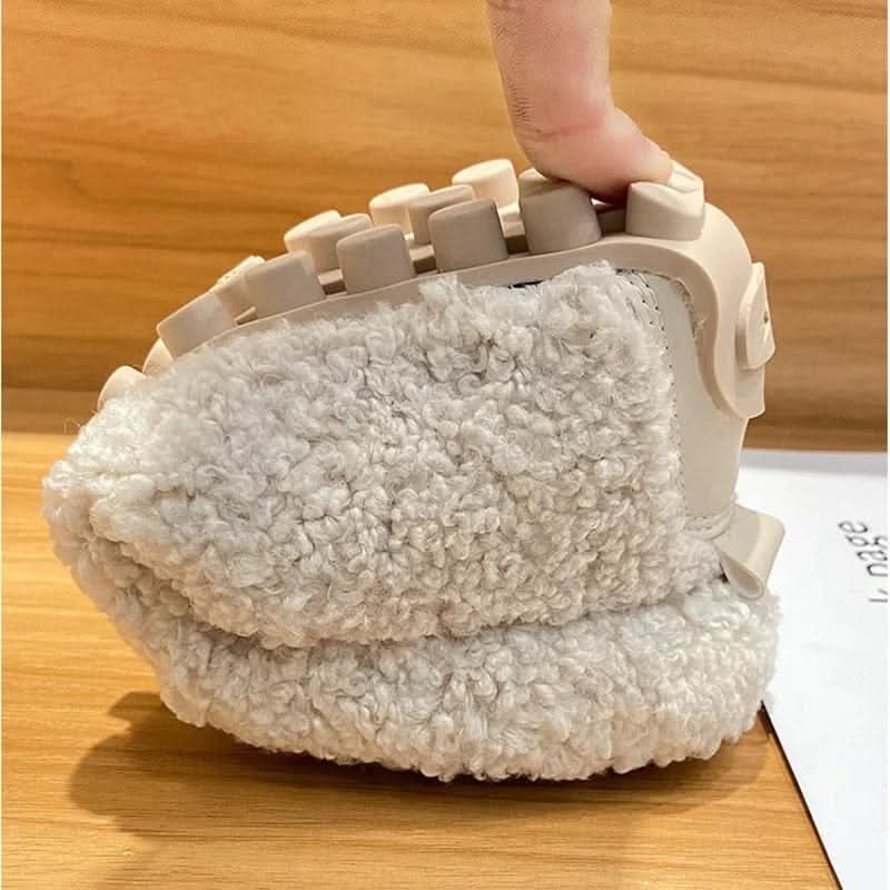 Fluffy Plush Loafer Slippers with Non-Slip Rubber Sole 6