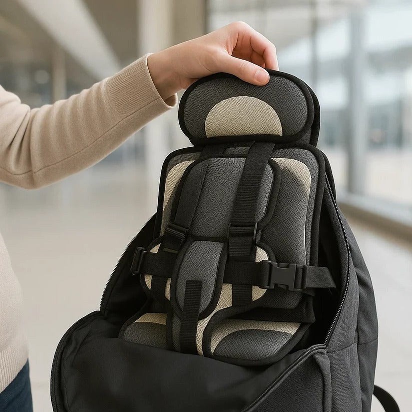 Child Travel Seat Cushion, Foldable with Adjustable Straps 10