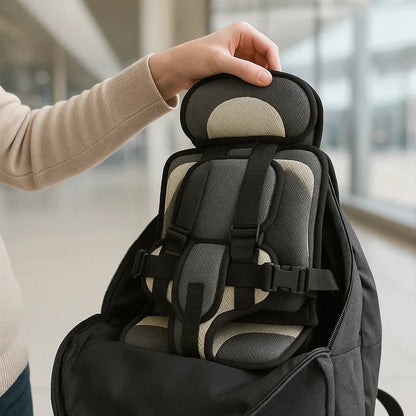 Child Travel Seat Cushion, Foldable with Adjustable Straps 10