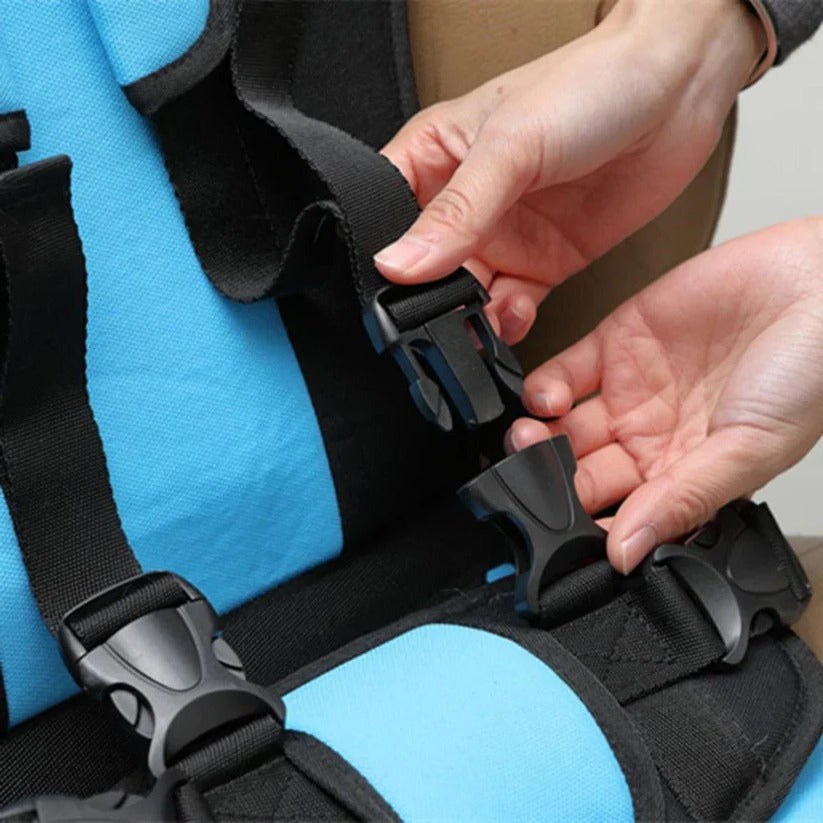 Child Travel Seat Cushion, Foldable with Adjustable Straps 11