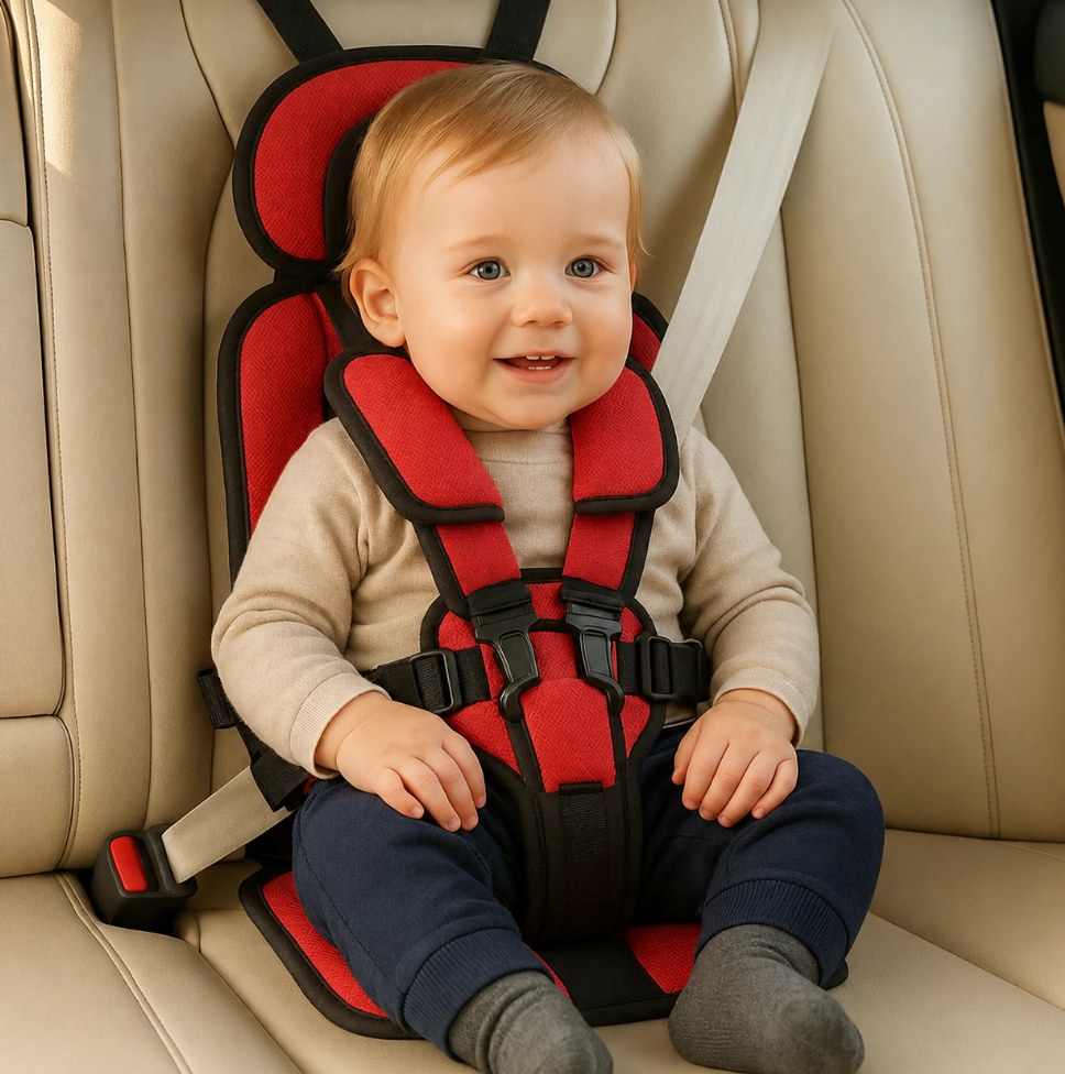 Child Travel Seat Cushion, Foldable with Adjustable Straps 7