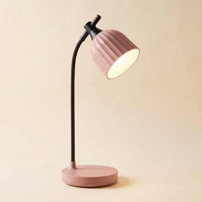 Foldable minimalist LED table lamp in pink