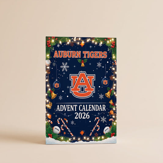 Football Fan Advent Calendar 2026 with 25 Christmas Ornaments, Sports Christmas Countdown Calendar