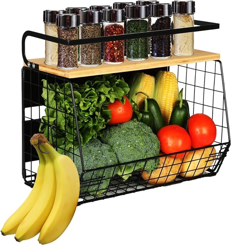 Fridge Shelf, Magnetic Hanging Basket for Small Kitchens 1