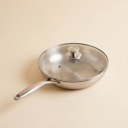 Hammered Titanium Frying Pan, Non-Stick for Induction 1