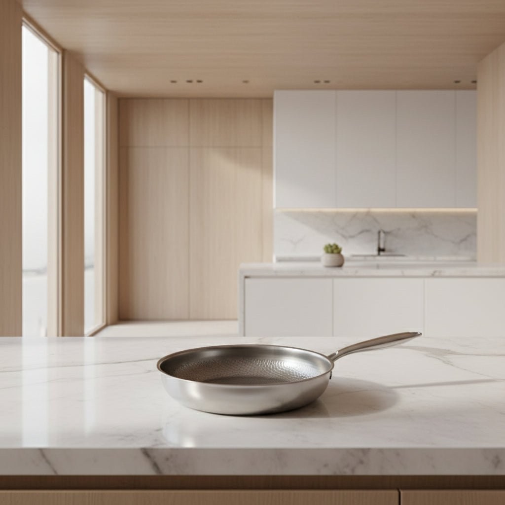 Hammered Titanium Frying Pan, Non-Stick for Induction 2