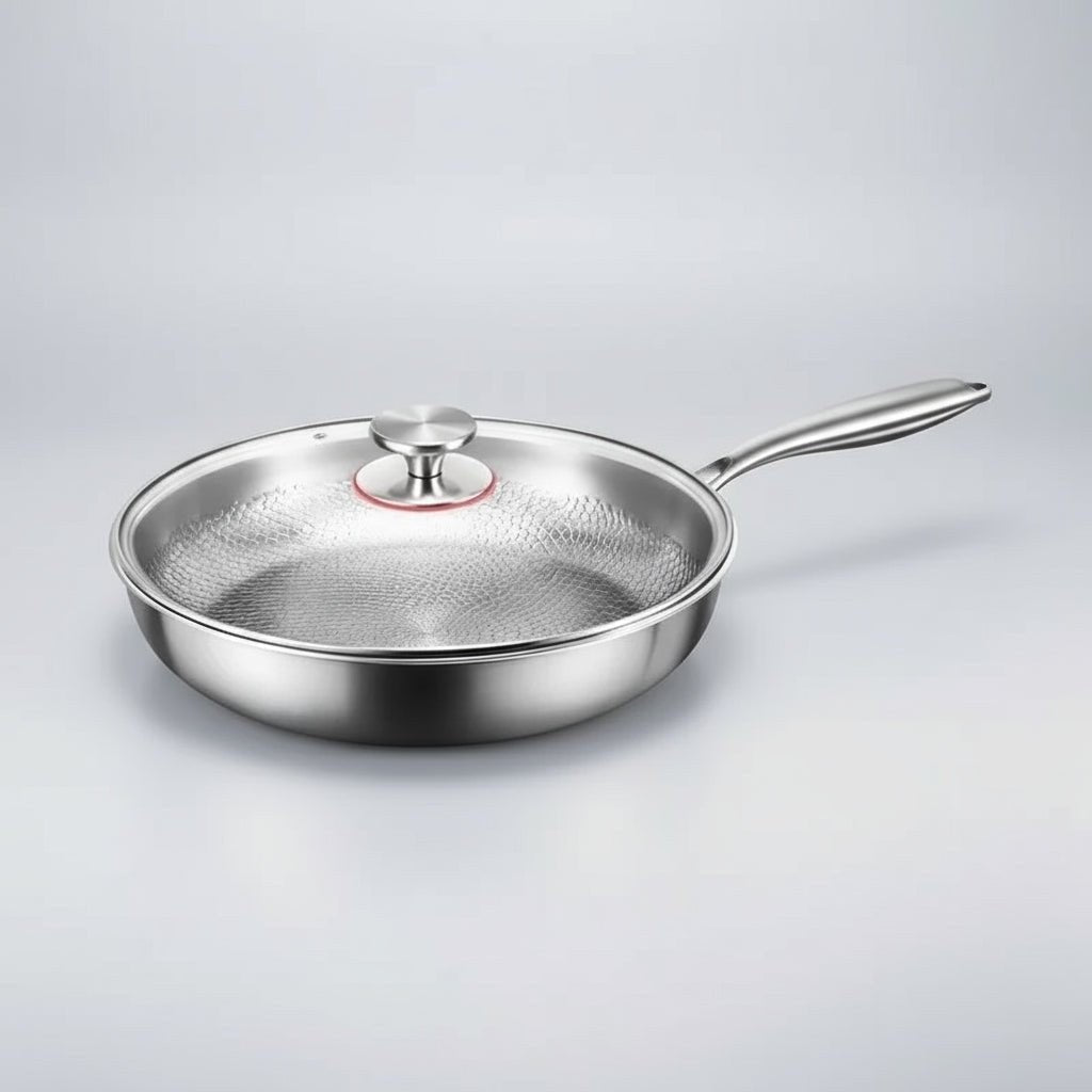 Hammered Titanium Frying Pan, Non-Stick for Induction 4