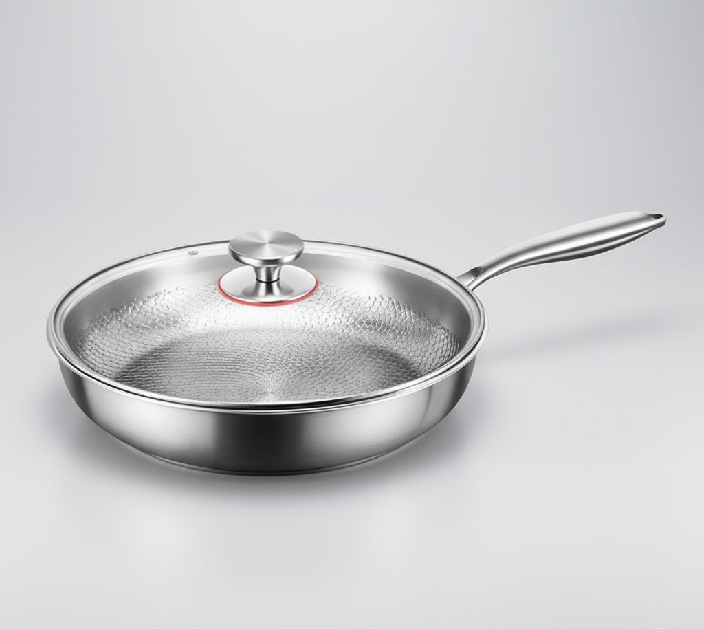 Hammered Titanium Frying Pan, Non-Stick for Induction 5