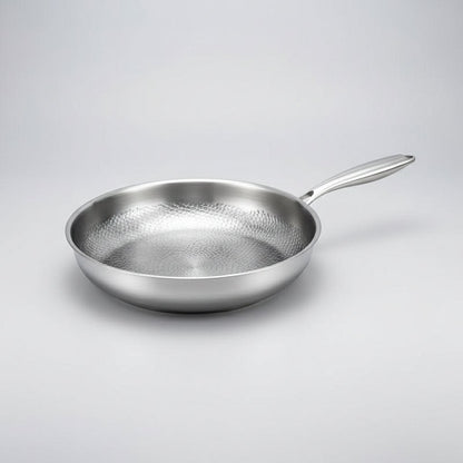 Hammered Titanium Frying Pan, Non-Stick for Induction 7