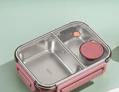 Insulated Stainless Steel Food Container in pink