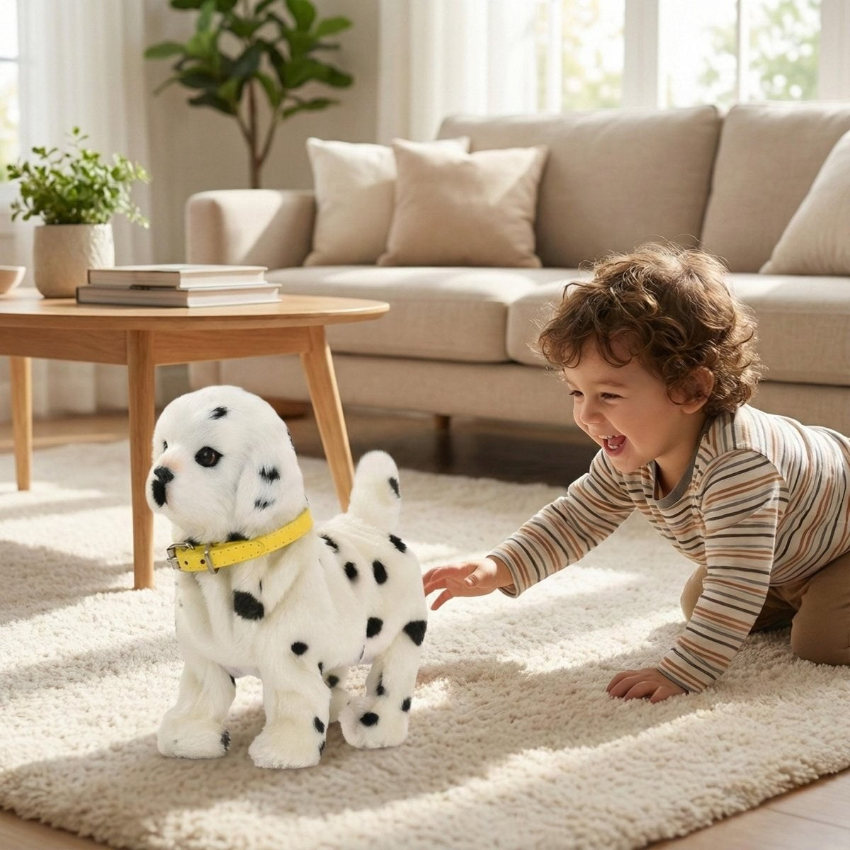 Interactive Robot Dog Plush Toy, Walking and Barking Puppy 4