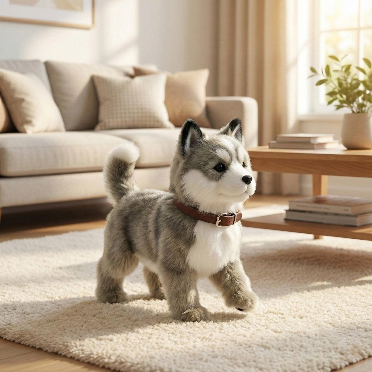 Interactive Robot Dog Plush Toy, Walking and Barking Puppy 5