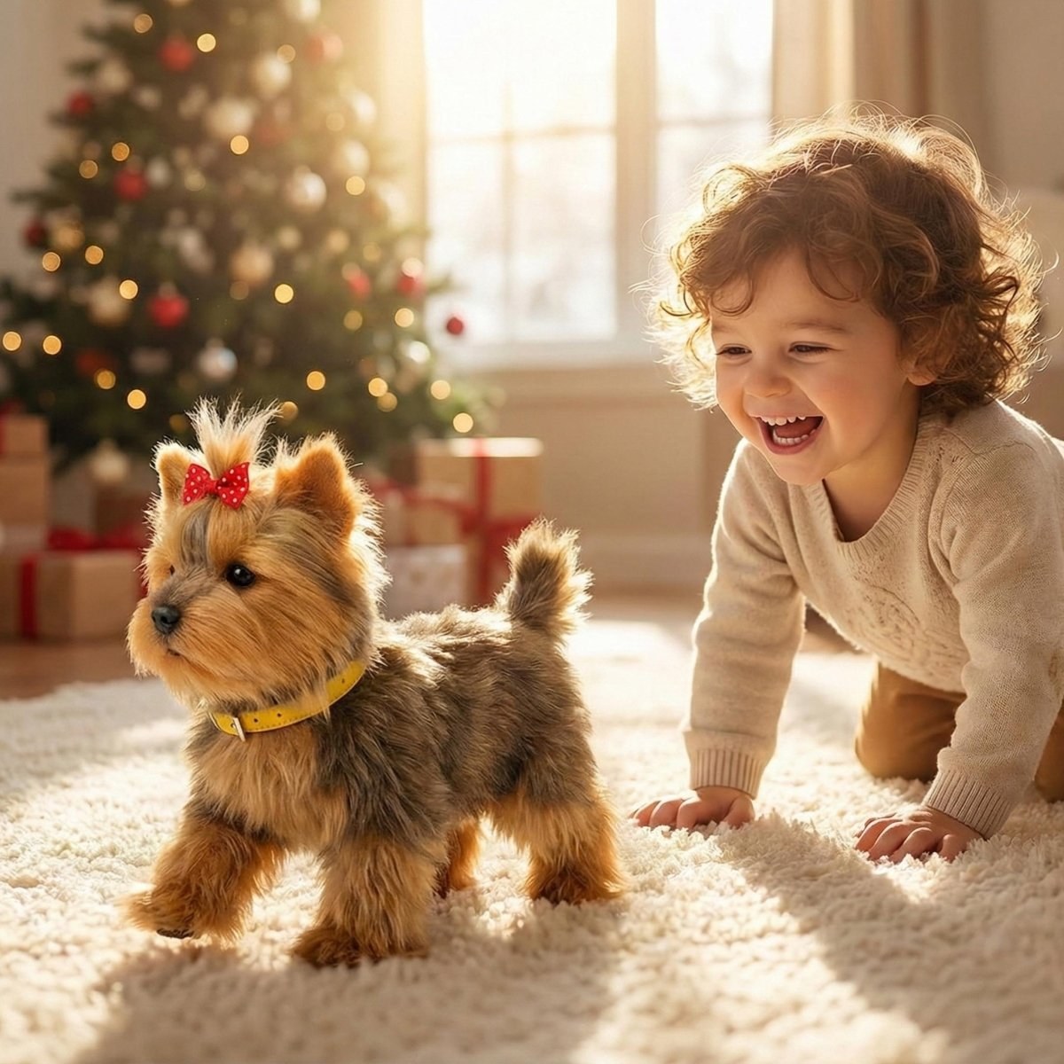 Interactive Robot Dog Plush Toy, Walking and Barking Puppy 11