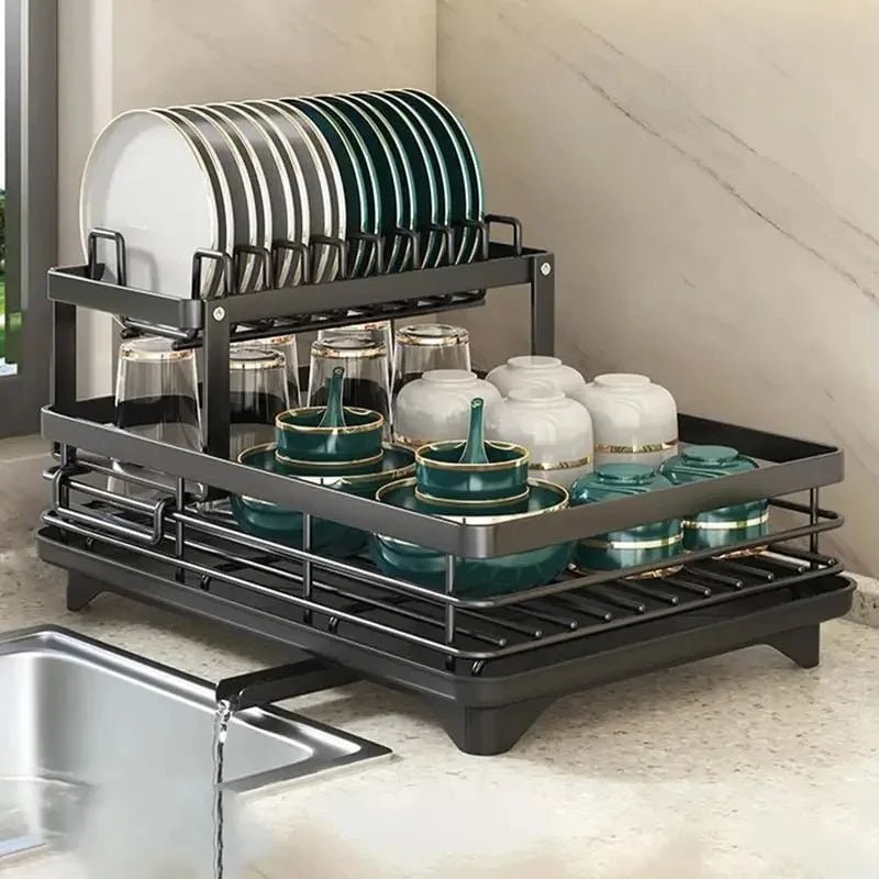 Kitchen Storage Dish Rack, Foldable Stainless Steel Rack photo 9