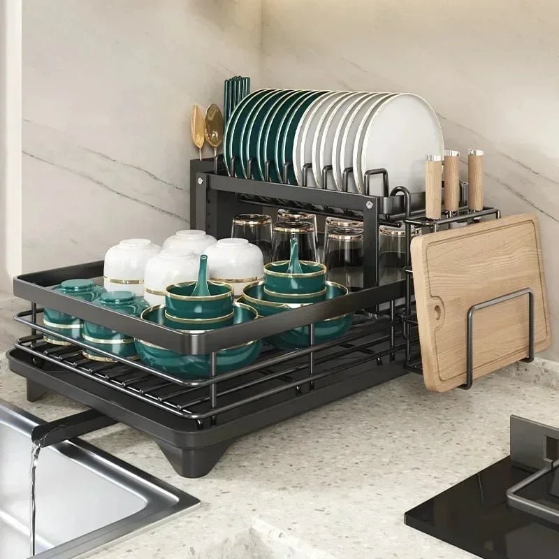 Kitchen Storage Dish Rack, Foldable Stainless Steel Rack photo 10
